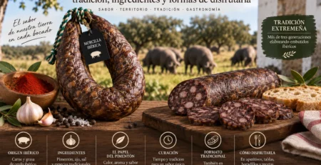 Productos ibéricos: morcilla ibérica tradicional extremeña
