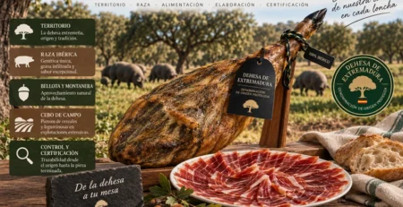 jamón de bellota extremeño de cerdo ibérico